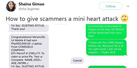 Encouraging brigading or linking to brigading will get you banned. . How to scare a text scammer